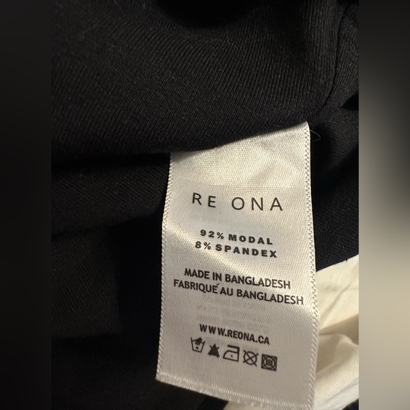 Re Ona Classic Black Sculpted Neck Top - Picture 6 of 6